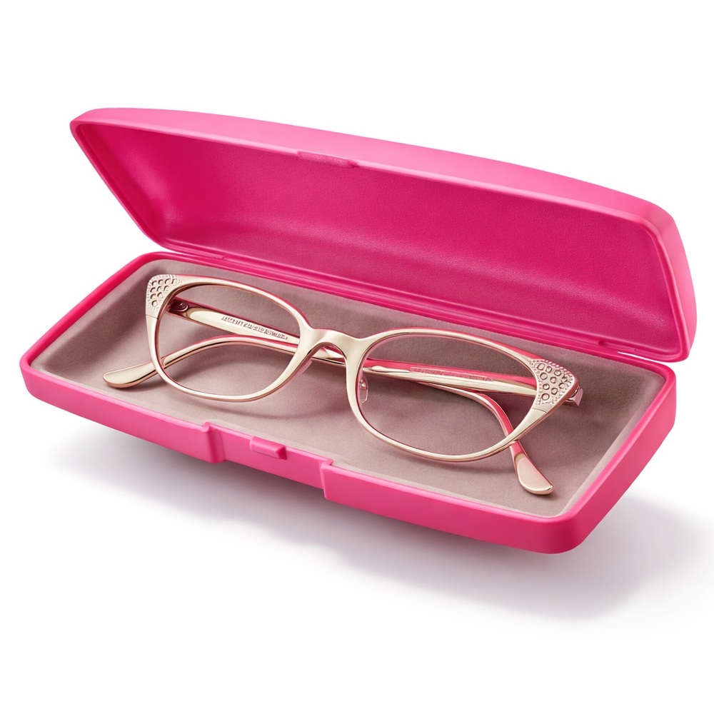 Vintage Artcraft Cat-Eye Eyeglasses | Aluminum | Rhinestone Detail | UNWORN